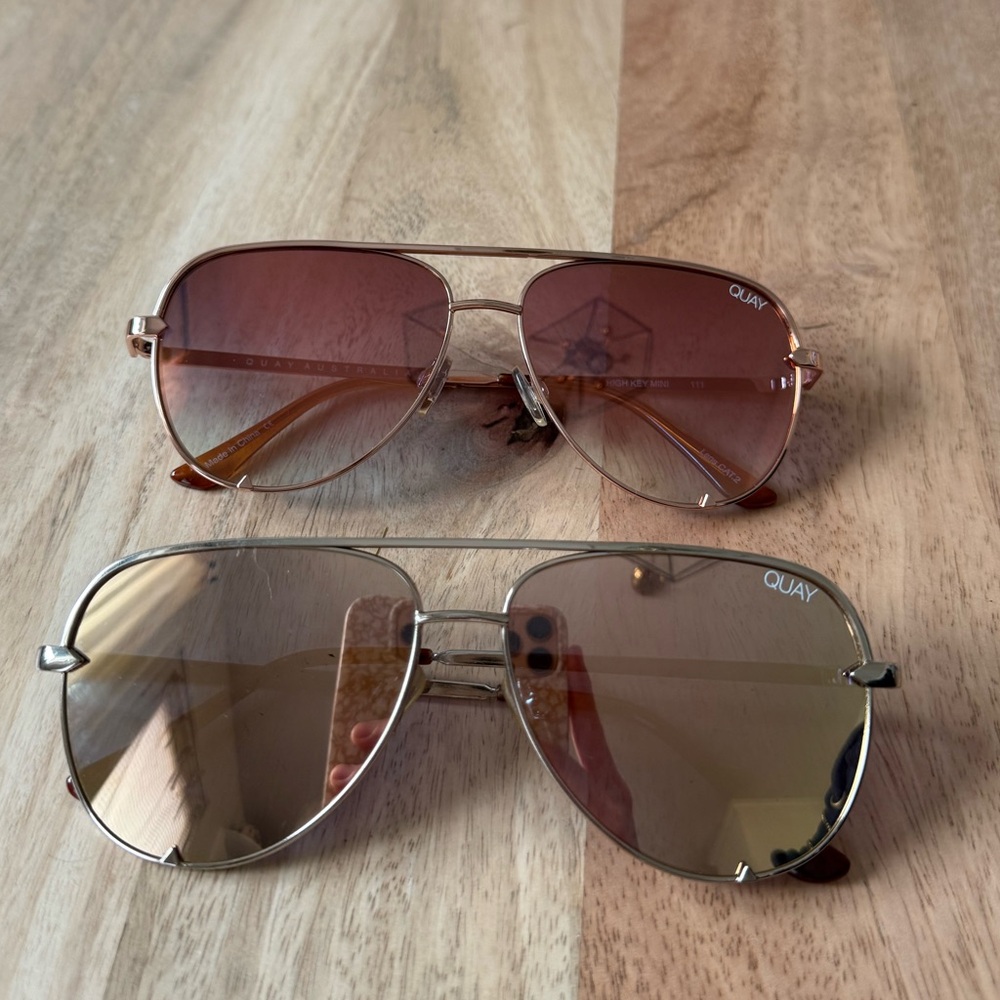 Set of Two Quay High Key Mini Sunglasses